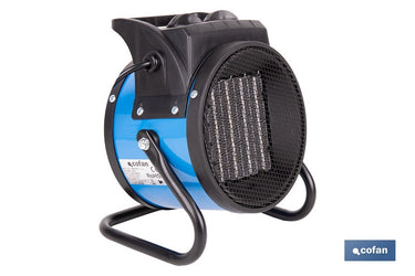 Cofan – Calefactor Cerámico Industrial Portátil | 2000W | Termostato Ajustable | Silencioso y Seguro
